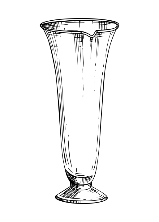 Aporhecary glassware sketch. Witchcraft vector illustration. Vintage Halloween design element. Hand-drawn alchemical icon, esoteric symbols. NOT AI generated